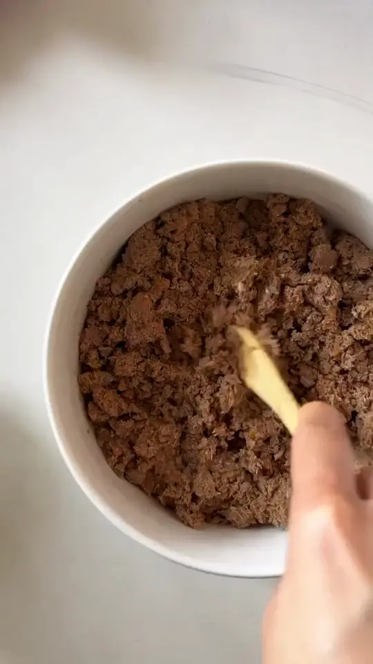 Spoon serving a bowl of fresh, gently cooked Wunderdog food